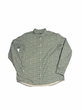A.P.C. Pale Green Floral Cotton Button-Up